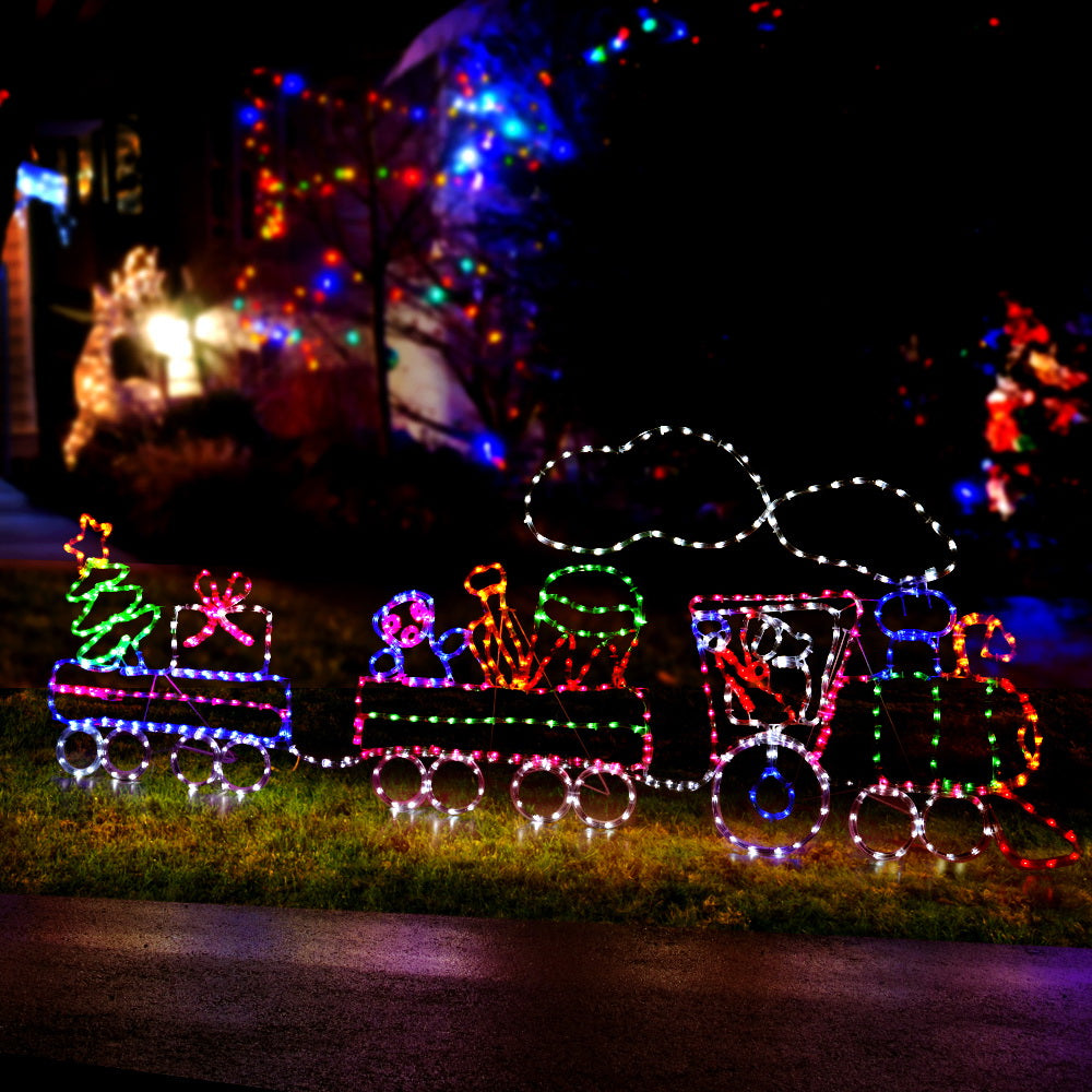 Multi-Colour LED Christmas Train – 2.1m | 631 LEDs