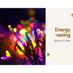 5m Solar Cascade Christmas Lights – 320 LED