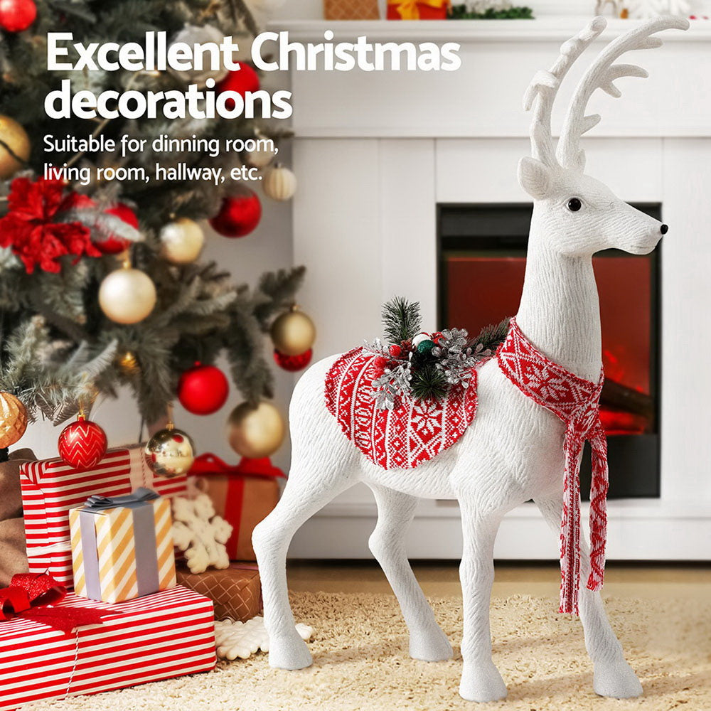 Glitter Reindeer Christmas Decoration – 80cm