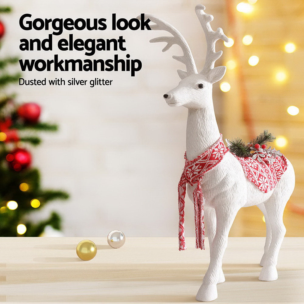 Glitter Reindeer Christmas Decoration – 80cm