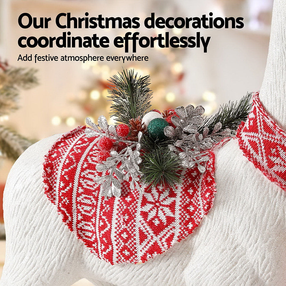 Glitter Reindeer Christmas Decoration – 80cm