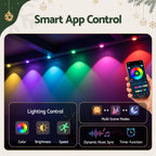 Smart Permanent Christmas Lights – 30m | 72 Multi-Colour LEDs