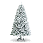 NNECW 1.8M White Artificial Holiday Christmas Tree with 600 PVC Tips for Christmas Decoration