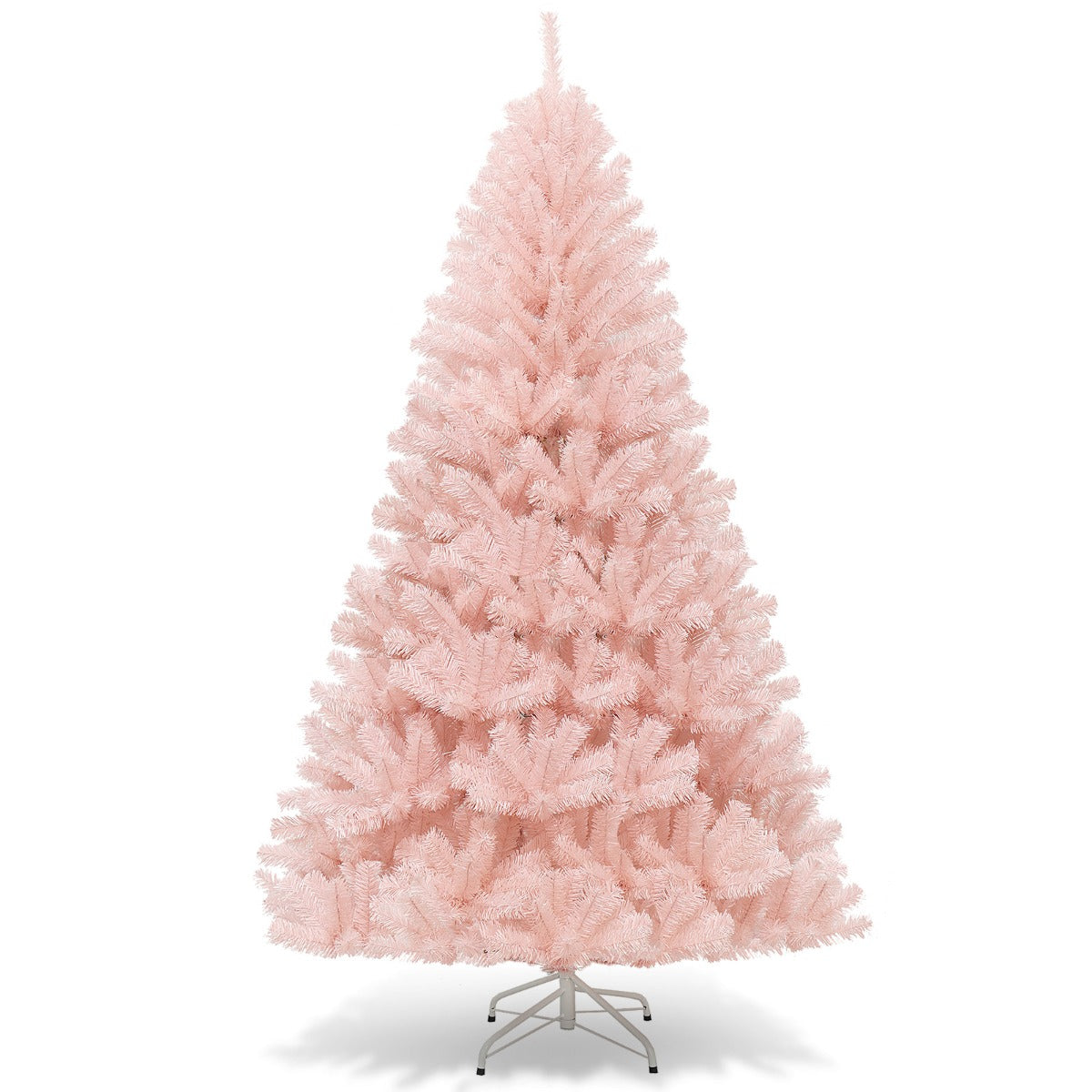 PINK AF 2.1m Pink Artificial Christmas Tree – Hinged & Sturdy Metal Stand