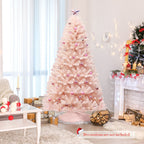 PINK AF 2.1m Pink Artificial Christmas Tree – Hinged & Sturdy Metal Stand