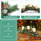NNECW 1.8M White Artificial Holiday Christmas Tree with 600 PVC Tips for Christmas Decoration