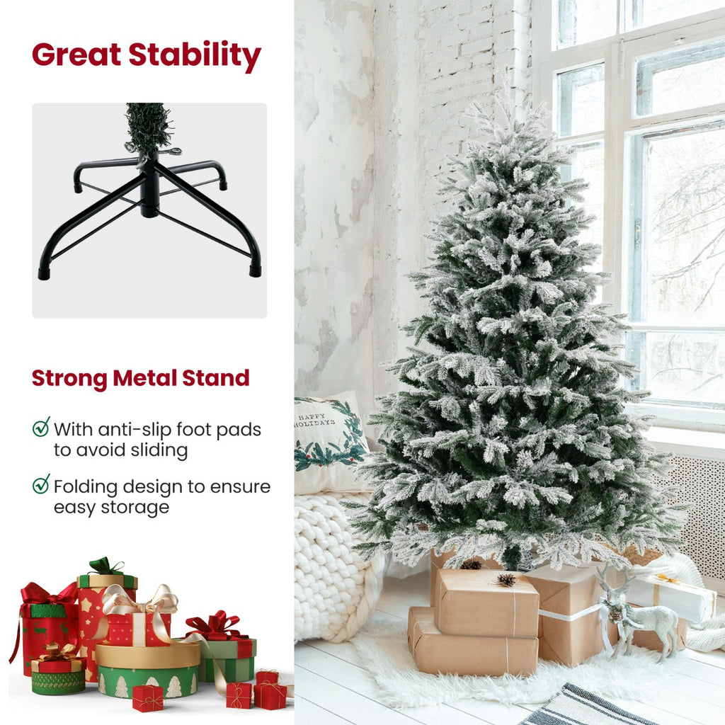 NNECW 1.8M Artificial Christmas Xmas Tree with 1022 PE PVC Branch Tips for Home/Office