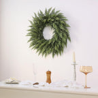 Real Touch Artificial Cedar Wreath Wall Hanging
