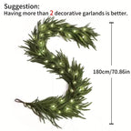 Pine Pre-Lit Christmas Wreath