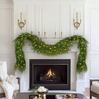 NNETM Pine Pre-Lit Christmas Wreath