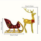 Lighted Christmas Reindeer Yard Decoration