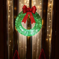 NNETM Outdoor Christmas Wreath with LED Lights