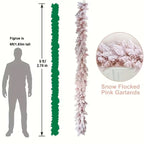Pink Christmas Garland Pine Cedar
