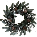 Gingerbread Christmas Wreath with House & Snowflake Ornaments