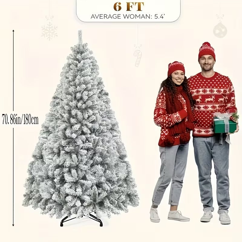 NNETM Foldable Artificial Cedar Christmas Tree