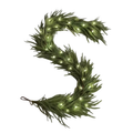 Pine Pre-Lit Christmas Wreath